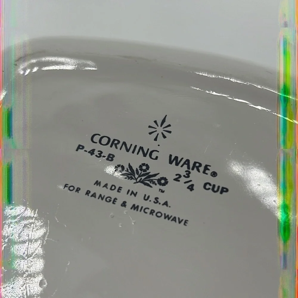 CORNINGWARE BLUE CORNFLOWER 2 3/4 CUP SQUARE BAKING DISH